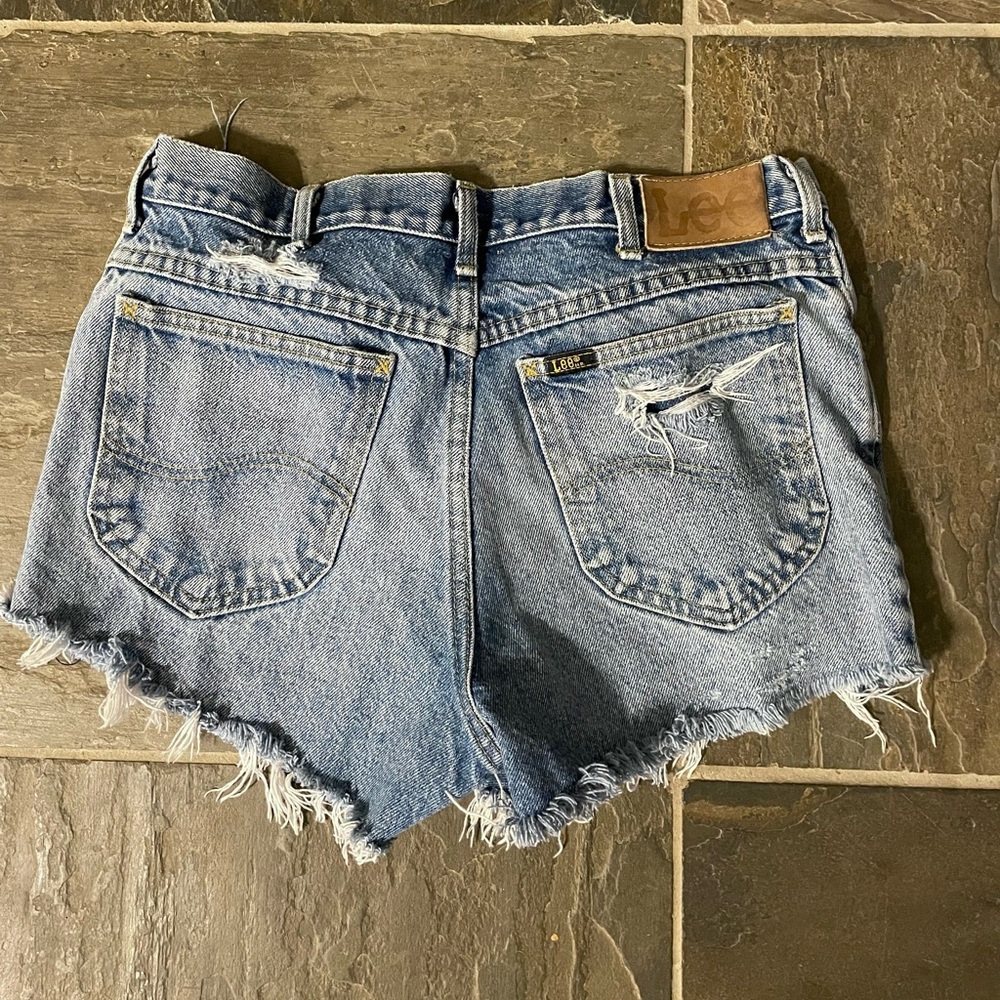 Lee high waist jean shorts